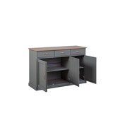 thumbnail of Luzerna Sideboard mit 3 Türen und 3 Schubladen Grau, Braun.