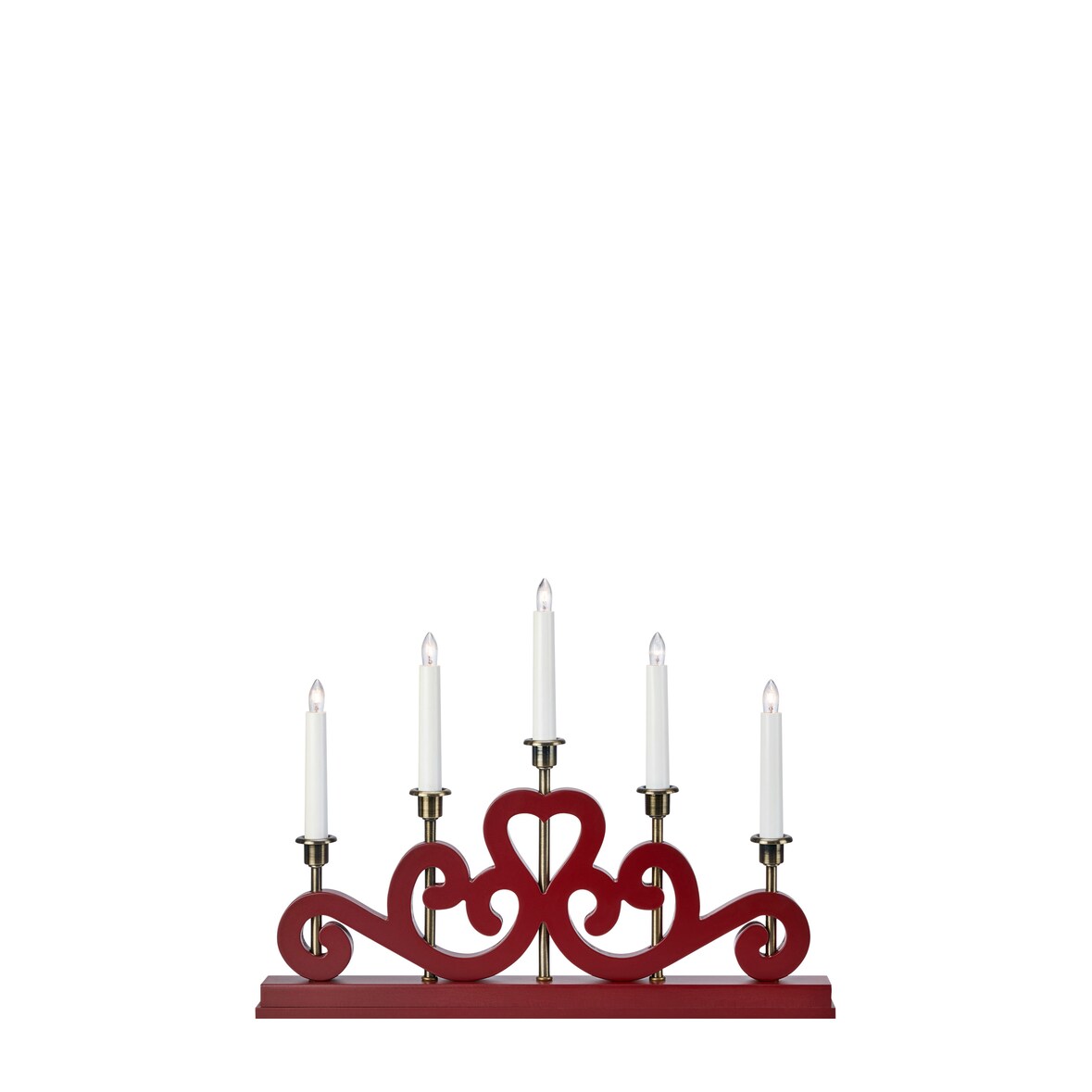 MARKSLÖJD Eneby Adventskerzenhalter 5L Rot