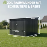 thumbnail of Albatros Premium Fahrradgarage  – verzinktes Metall in Anthrazit  | für bis zu 4 Fahrräder | wetterfester Fahrrad Garage, abschließbar