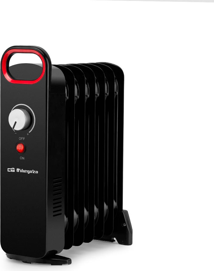 Orbegozo radiador de aceite junior RO 1030, 7 elementos, termostato regulable, asa para transporte, 1000 W