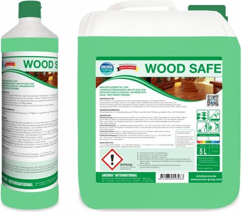 ARCORA Wischpflege zur Unterhaltsreinigung und Pflege von geölten oder Öl/Wachsgrundierten Holz-und Parkettböden WOOD SAFE , 1L