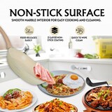 thumbnail of Batterie de cuisine 14 pièces avec revêtement en granit et manche en bois Beige  HGWDBEJ14-BEI usage non-intensif Herzberg