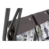 thumbnail of Balancelle 4 places MIZAR XL inclinable et transformable en lit, structure en métal, toit réglable en polyester imperméable (Gris Matrix)