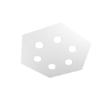 thumbnail of Lámpara de techo Toplight Hexagonal Hexagon 6 luces máx. 9W con casquillo GX53, estructura gris, diseño moderno 60x69x3cm