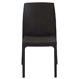 thumbnail of Sedia impilabile da esterno bar ristorante in polyrattan effetto wicker Richmond -  Maroon