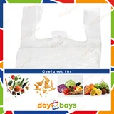 thumbnail of DayBays 2000 Stk. Hemdchentragetaschen 25+12x45 cm HDPE weiß geblockt, reissfest