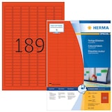 thumbnail of Farbige Etiketten 25,4 x 10 mm, 18.900 Etiketten, rot, permanenthaftend