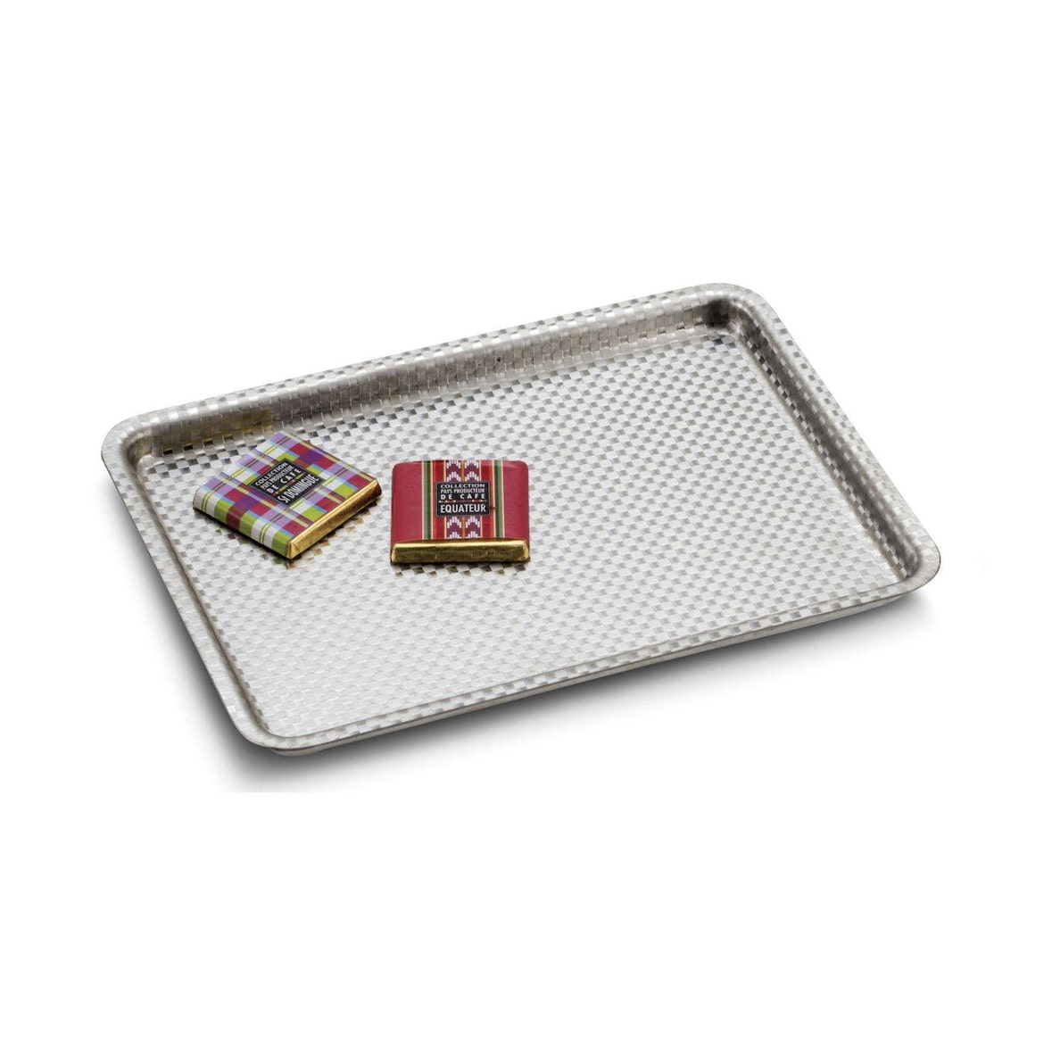 STELLINOX plateau inox Check 23,5 x 17 cm