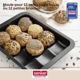 thumbnail of Set pâtisserie avec moule pour 12 mini pains, 2 bols à mixer, verre mesureur et spatule Zenker