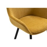 thumbnail of SalesFever Armlehnstuhl | 2er Set | Strukturstoff | B 64 x T 59 x H 86 cm | Gelb