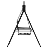 thumbnail of vidaXL Hollywoodschaukel 124 cm Schwarz Stahl