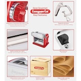 thumbnail of Imperia – grobe GranGourmet-Ipasta + 6,5 mm Fettuccine-Schnitt + 12 mm Lasagnette-Schnitt mit eleganter Holzkistenverpackung