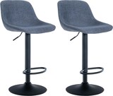 thumbnail of 2er Set Barhocker Loft blau/Stoff