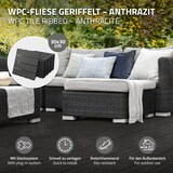 thumbnail of ECD Germany – WPC Terrassenfliesen – 30x30 cm 44 Stk.=4m² Anthrazit | geriffelt, Holzoptik, Klicksystem mit Drainage