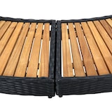 thumbnail of vidaXL Whirlpool-Umrandung Schwarz Poly Rattan & Massivholz Akazie