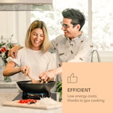 thumbnail of Goldflame Gaskochfeld 1 Wokbrenner Glaskeramik Schwarz