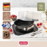 thumbnail of Moule à charnière rond 23 cm avec couvercle de transport Zenker Bake Click and Go