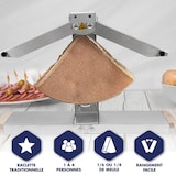 thumbnail of Louis Tellier - Appareil à raclette - Brézière® Bron Coucke 230V 850W, Inox poignées bois - BREZ01NX