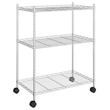 thumbnail of Helloshop26 - Estantería de 3 niveles con ruedas 60 x 35 x 81 cm cromada 150 kg 02_0000658