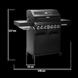 thumbnail of TAINO PLATINUM YAMARA DARK 4+2 Gasgrill Stahl 4 Brenner Sear-Burner Backburner