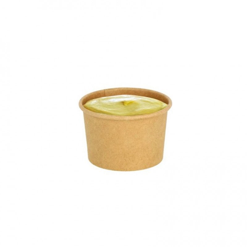 50 unidades. Recipiente de papelão ECO kraft para molhos (60ml) Ref SYC011