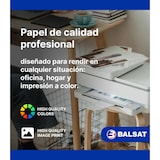 thumbnail of BALSAT | Paquete Folios DIN A4 500 hojas/paquete 80 g/m² | Blanco vivo|50 paquetes (10 cajas)