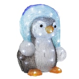 thumbnail of LED Pinguin mit Bommelmütze Acrylfigur Außen Weihnachtsdeko 33cm