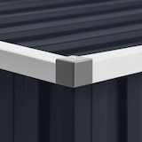 thumbnail of Abri de jardin Anthracite 195x198x159 cm Acier galvanisé Modèle Atlas Compact