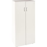 thumbnail of DUPI Mueble Zapatero Librería de Dos Puertas, Madera, Zapatero Puertas de Libro Mueble Auxiliar, 60cm Ancho, 32,50 cm Profundo, 124cm Alto (Blanco)