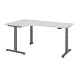 thumbnail of Hammerbacher-Sitz-Steh-Winkeltisch el.200x120cm 90° Grau-VXDSM82/5/G