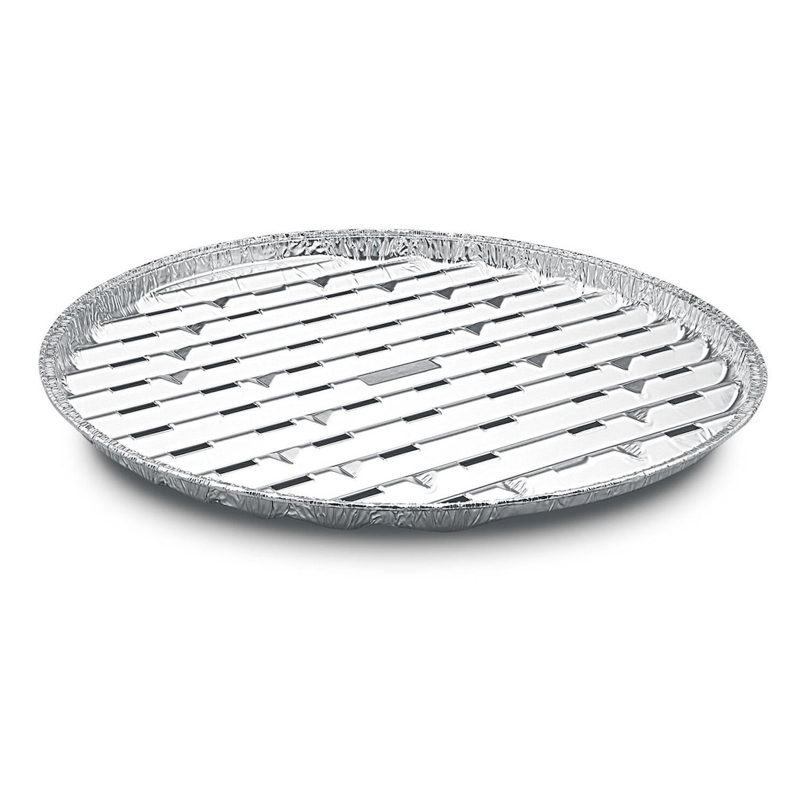 30x Alu-Grillpfannen Grillschalen BBQ rund ALU O 34cm mehrfach verwendbar