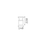 thumbnail of torre pt1, leuchtfeuer aus schwarzem aluminium h22, ideal lux