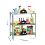 thumbnail of SimonRack Metalen stellingkast met schroeven 900x1100x300 mm, 3 niveaus, 75 kg buigpunt, Verzinkt - Advantage