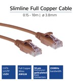 thumbnail of ACT DC9200 LSZH U/UTP CAT6 Datacenter Slimline Patchkabel Snagless | RJ45 connectoren | Bruin | 50 cm