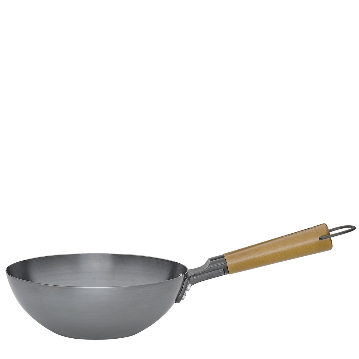Spring Wokpfanne Canton 20 cm, Carbonstahl, Induktion, Holzgriff, 1L