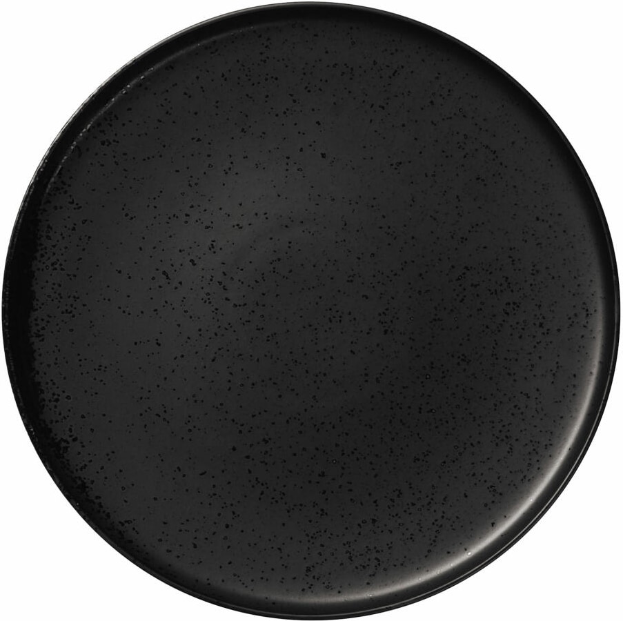 ASA Selection coppa Essteller kuro, Speiseteller, Teller, Porzellan, Schwarz matt, D 26.5 cm, 19160190