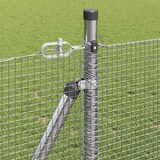 thumbnail of vidaXL Zaunpfosten Silber 10 x 0,8 m (12 x 12 mm Maschendraht) Stahl