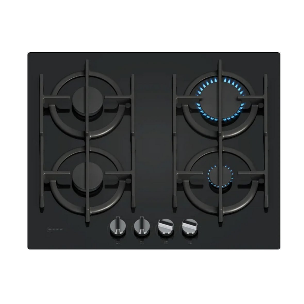 NEFF table de cuisson à gaz 59cm 4 feux noir 7500w noir T26PIP4S0