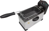 thumbnail of Camry CR 4909 Freidora Eléctrica Compacta, 3 L, Cubeta Desmontable Lavable, Antiadherente, Regulador Temperatura, 2000W, Argento