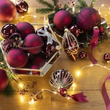thumbnail of Weihnachtsbaumkugeln Glas Ø 6 cm 10 Stück rot glanz/matt