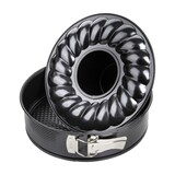 thumbnail of Zenker Black Metallic Springform mit Flach- und Rohrboden, Backform, Kuchenform, Stahlblech mit Antihaftbeschichtung / Antihaft Classic,