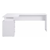 thumbnail of Web Furniture NEW SELINA Scrivania ad Angolo Melaminico 3 Cassetti 160x180cm   Bianco Lucido