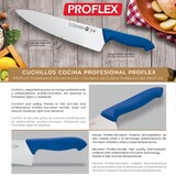 thumbnail of 3 Claveles Proflex - Cuchillo Profesional Carnicero Ancho 20 cm Microban. Negro