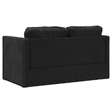 thumbnail of vidaXL Bodensofa mit Schlaffunktion Schwarz 122x204x55 cm Samt