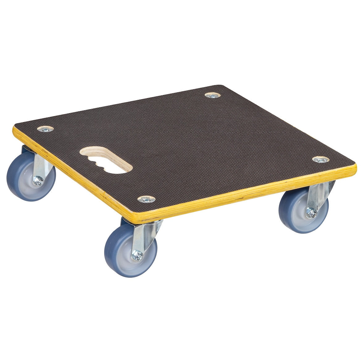 WAGNER Transporthilfe Multiplex MAXIGRIP - 38 x 38 x 11 cm, softe Rollen Ø 75 mm, Tragkraft 300 kg - 20134001