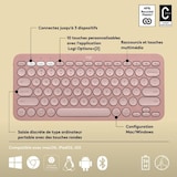 thumbnail of LOGITECH - Clavier sans fil - Pebble Keys 2 K380s - Bluetooth - Bouton Easy-Switch - Rose - (920-011805) Logitech