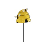 thumbnail of Blumenstecker 86cm Metall Gartenstecker Gartendeko Pflanzenstecker Außen Deko Metall Bienenstock Garten Outdoor Außendeko Gartenschmuck Gelb