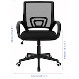 thumbnail of Silla de Oficina o Escritorio ergonómica con Soporte Lumbar, Malla Transpirable, Regulable en Altura, Ruedas antiarañazos -