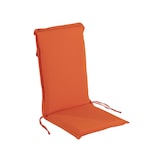 thumbnail of Almofada laranja padrão com encosto de poltrona empilhável de jardim