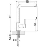 thumbnail of NABER Gramix 1 Armatur / Granit Espresso / Festauslauf / Hochdruck